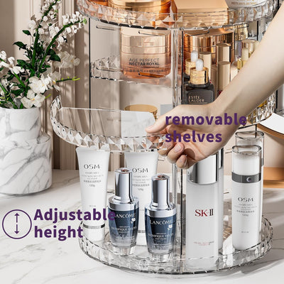 360° Rotating Makeup Organizer Stand