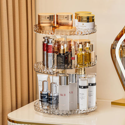 360° Rotating Makeup Organizer Stand
