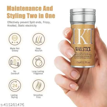 IKT Hair Wax Stick, Styling Wax for Smooth Wigs