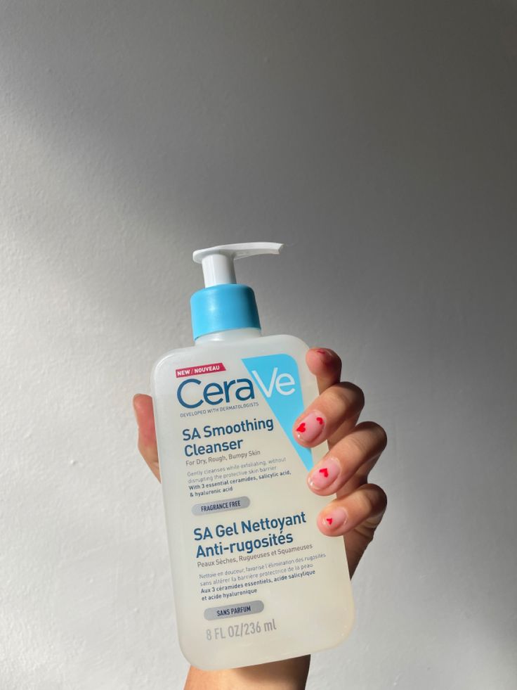 CeraVe SA Smoothing Cleanser – 236ml | Exfoliating Face & Body Wash with Salicylic Acid
