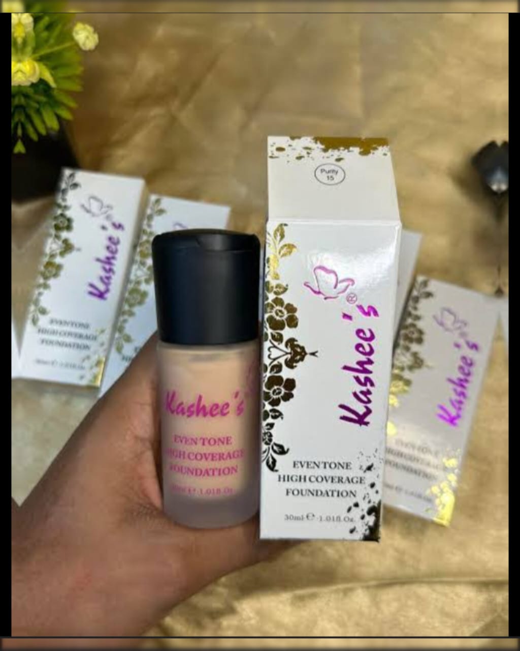 Kashees Everton High coverage Foundation 45 mle 1.18ft.oz Best Coverage