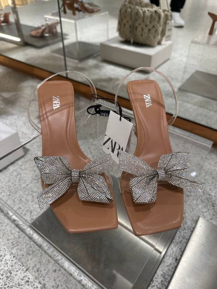 Zara transparent heel 👠