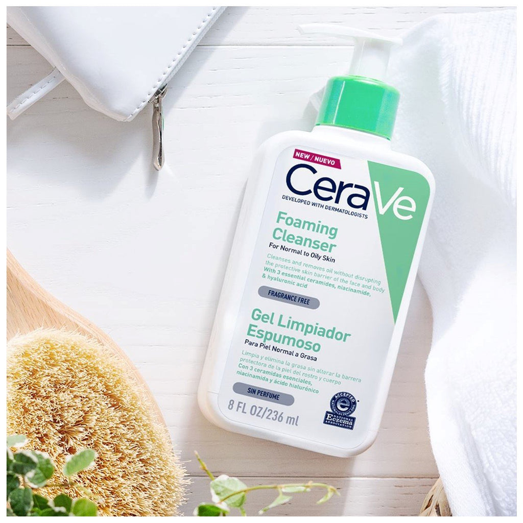 Cerave Foaming Facial Cleanser - CeraVe Foaming Cleanser for Oily Skin