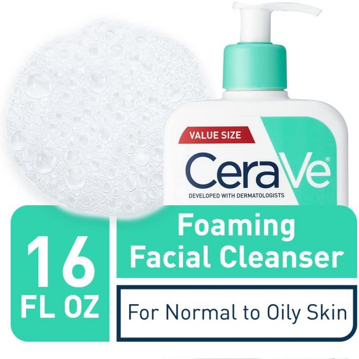 Cerave Foaming Facial Cleanser - CeraVe Foaming Cleanser for Oily Skin